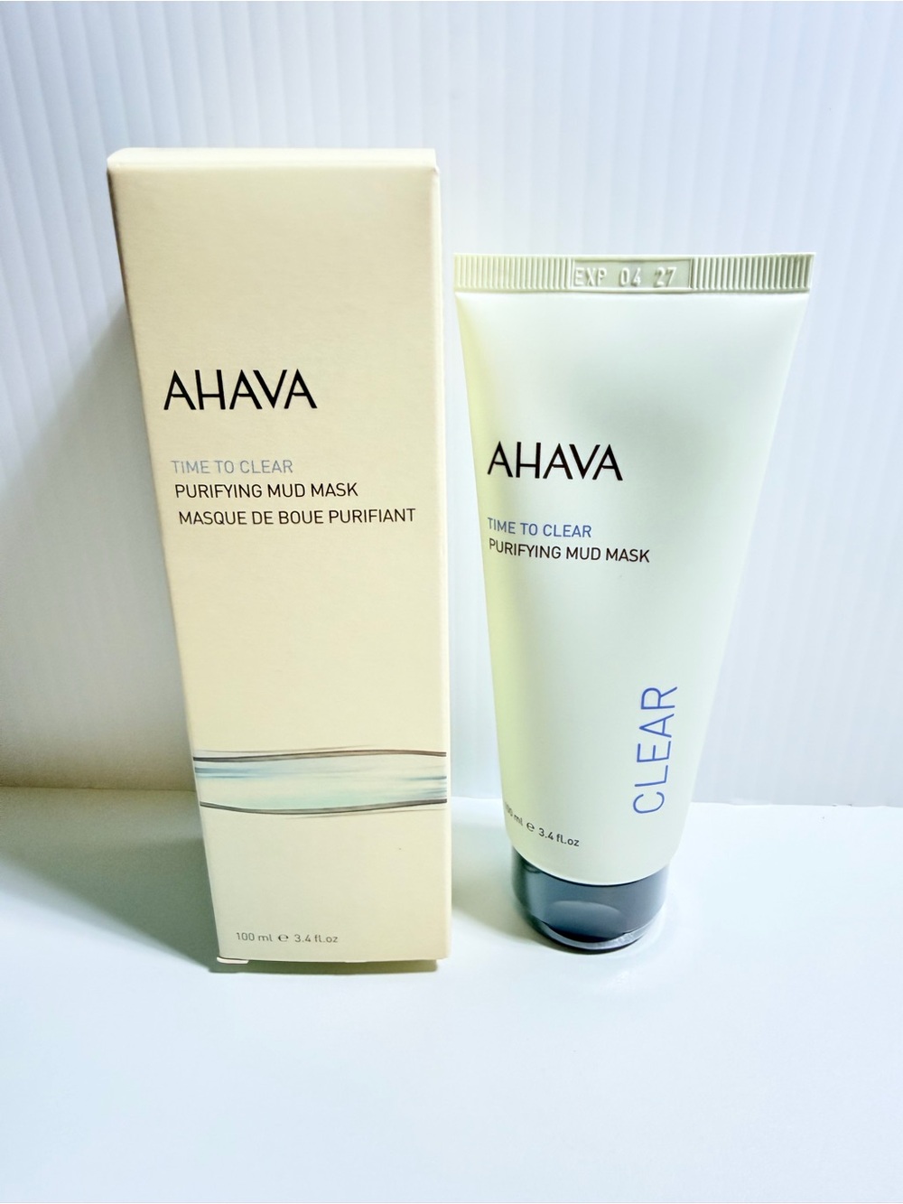 Ahava time to clear purifying mud mask 3.4oz NEW